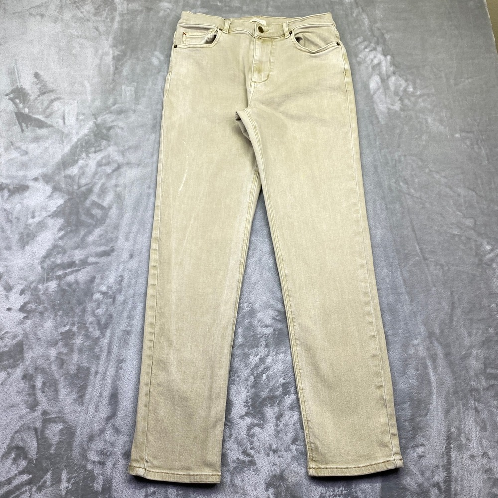 Marine Layer Mens 5 Pocket Athletic Fit Twill Pant Khaki Tan Sz 32 Fits 29" - Picture 1 of 11